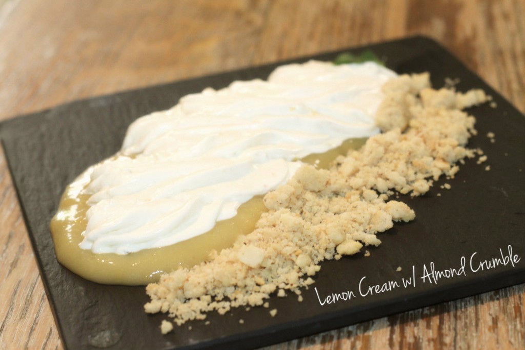 Mono Restaurant Restaurant Review - Lemon Cream & Almond Crumble