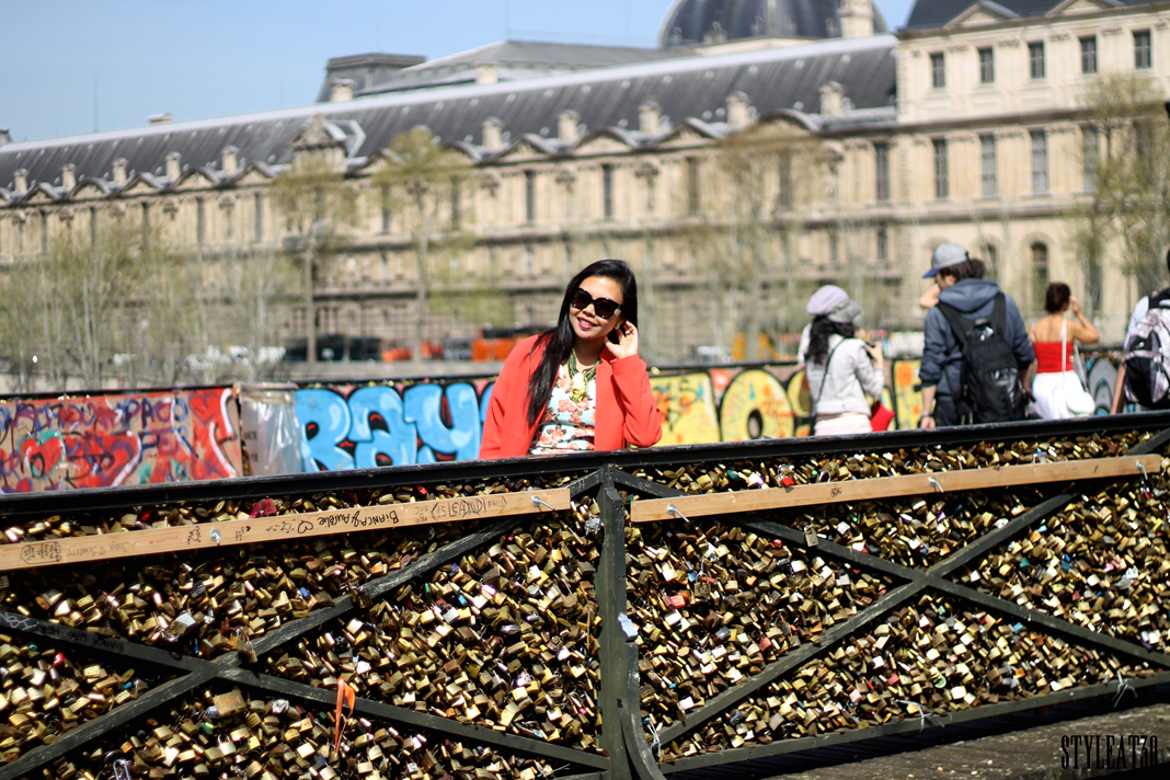 Styleat30 Fashion & Travel Blog - Love Lock Bridge Paris France 07