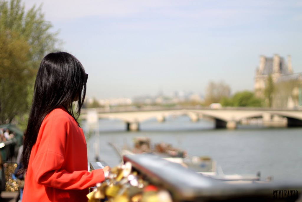 Styleat30 Fashion & Travel Blog - Love Lock Bridge Paris France 16