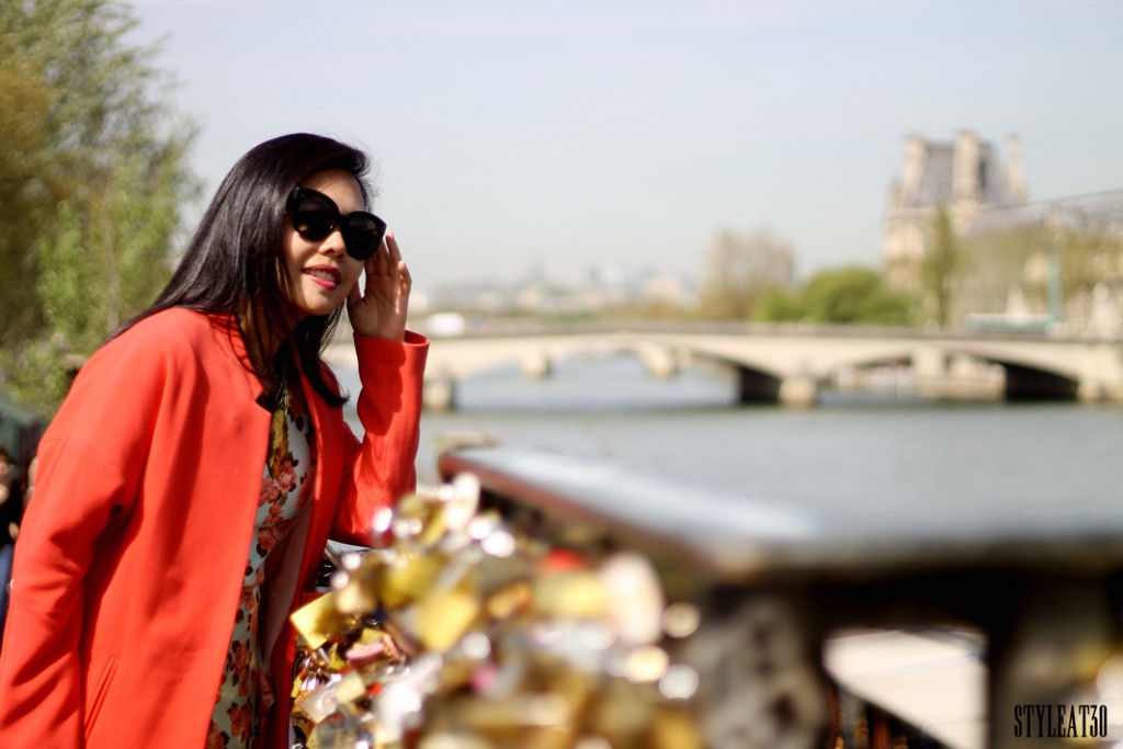 Styleat30 Fashion & Travel Blog - Love Lock Bridge Paris France 17