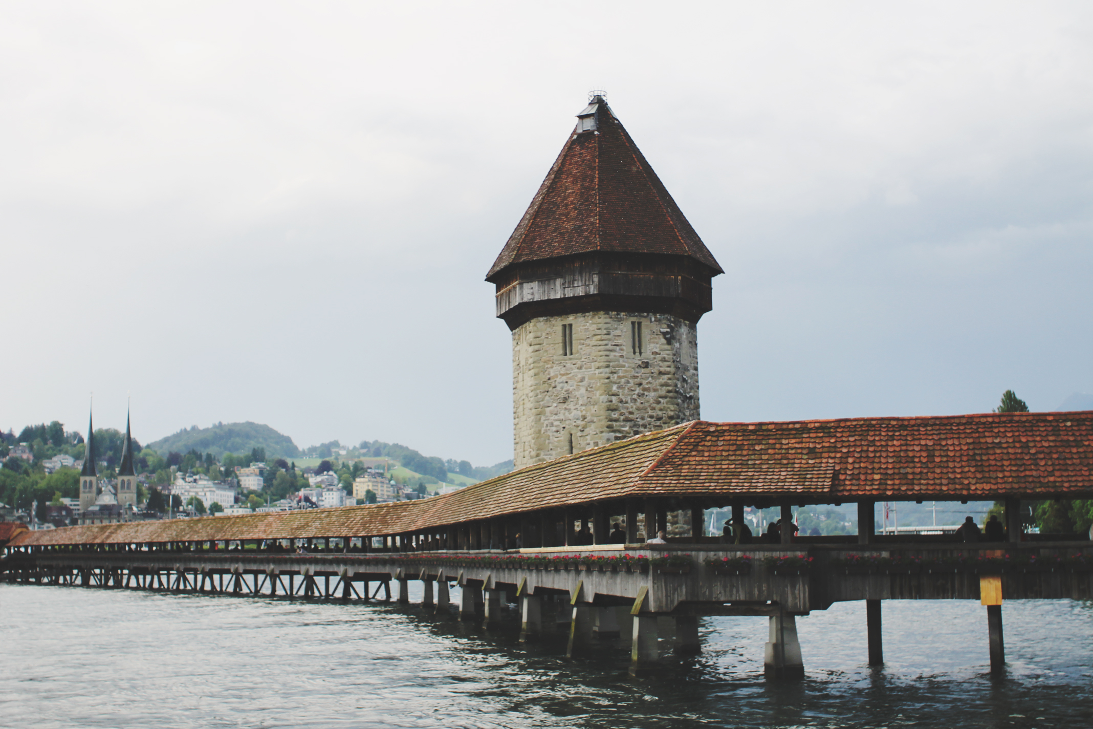Styleat30 Fashion + Travel Blog - Chapel Bridge + Water Tower - Lucerne, Switzerland - 04