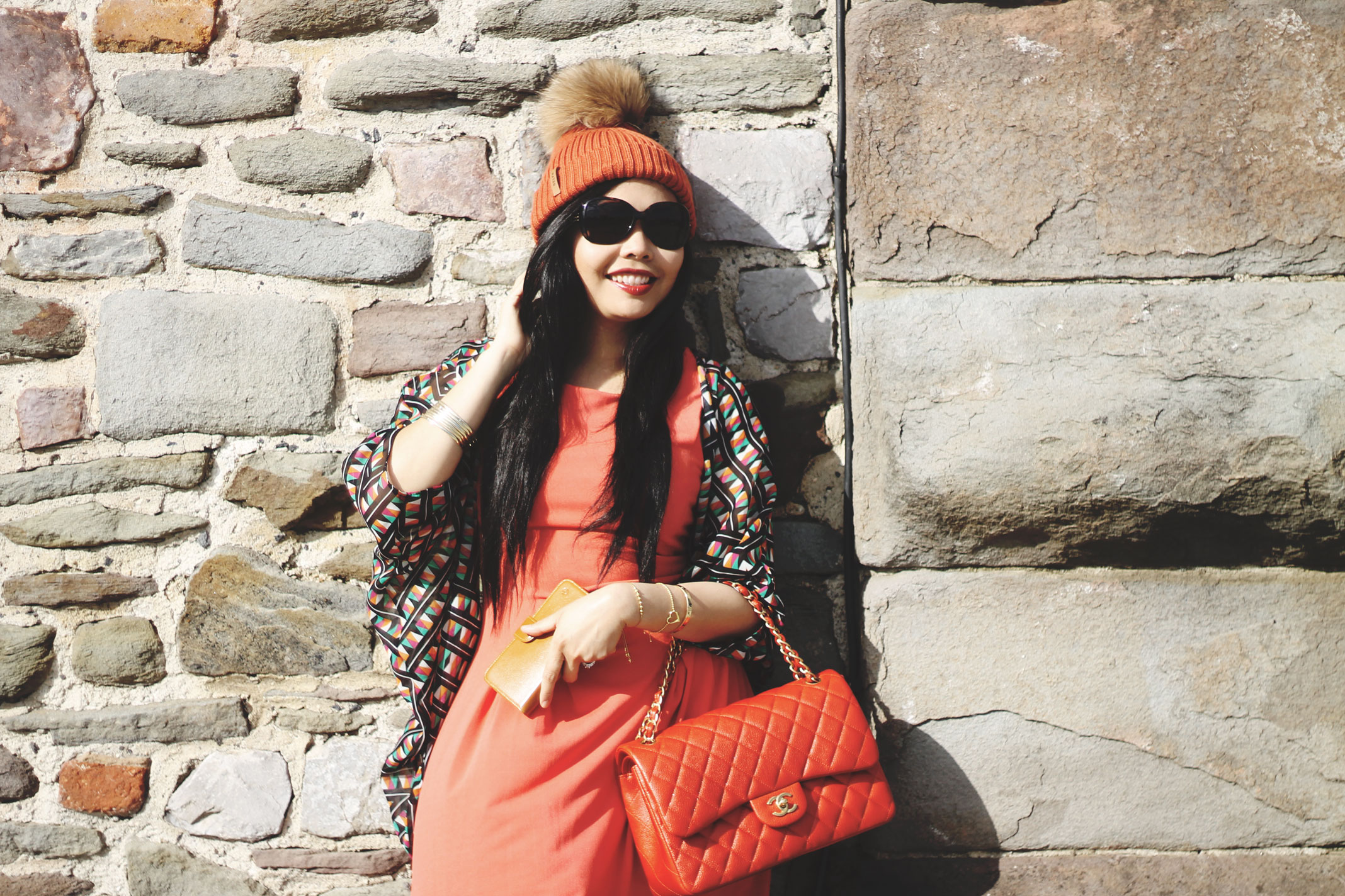 BKLYN - Luxury Italian Merino Wool Fur Bobble Hats - Pom Pom Brooklyn Beanie - STYLEAT30 Fashion Blog 07